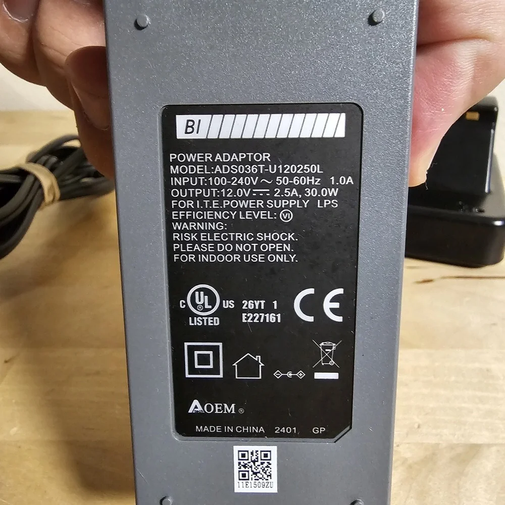BI Incorporated LOC8 XT Ankle Monitor Battery Charger Power Adapter - XT-806